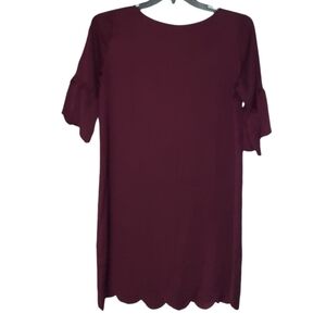 Tickled Teal Haylie Dress Maroon Size Medium